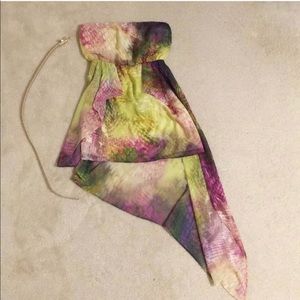 BEBE Asymmetrical Hi-Lo Dress